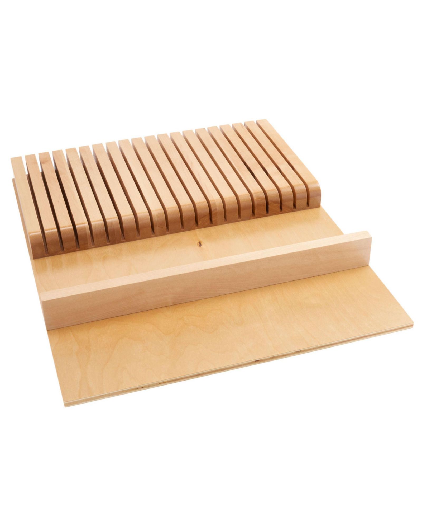 Rev-A-Shelf Trim to Fit Knife Block 19 Slot Drawer Organizer Insert, 4WKB-1