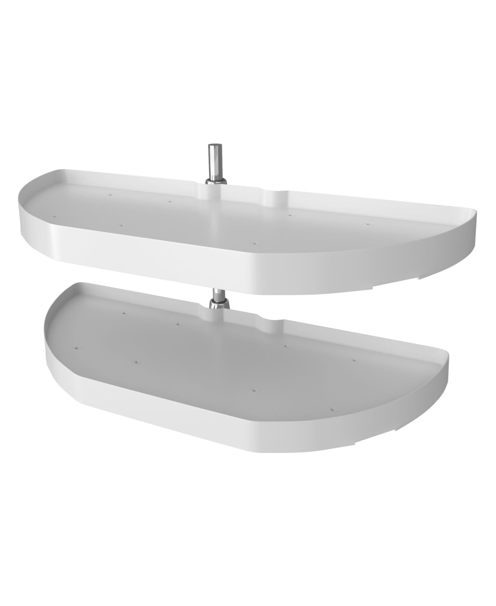 Полка-вращатель Rev-A-Shelf 31" Lazy Susan Half-Moon Polymer Two-Tier Blind Cabinet 6882-31-11-570