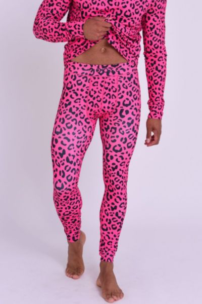 OOSC Men's Baselayer Pant - Hotel California Pink Leopard