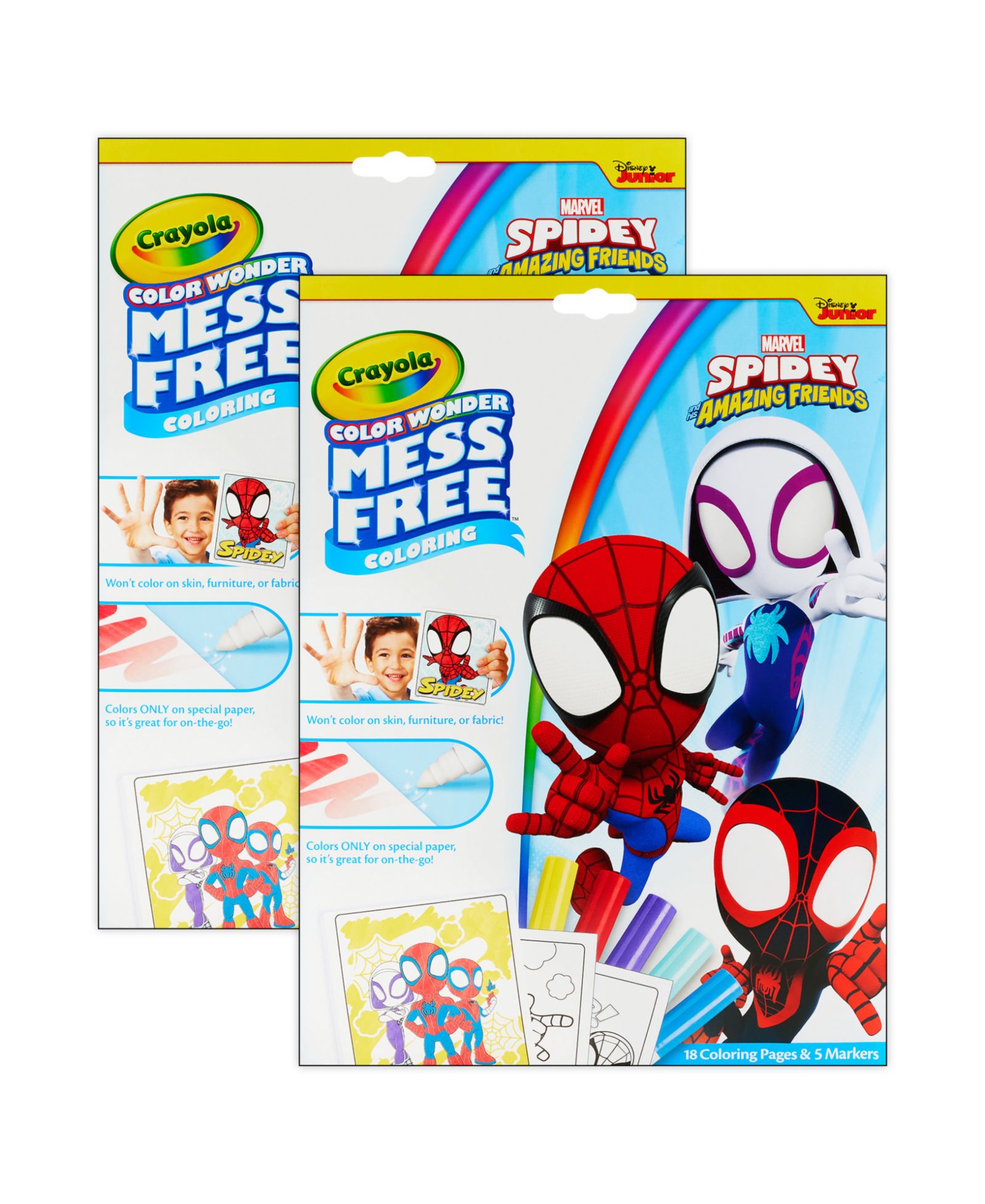 Набор Crayola Color Wonder: раскраска Spidey and His Amazing Friends и маркеры, 2 шт.