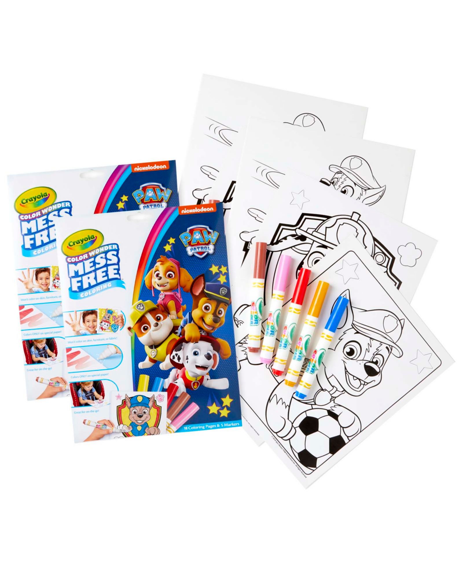 Набор Crayola Color Wonder: маркеры и Paw Patrol, 2 шт