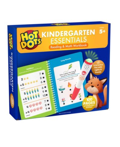 Educational Insights Hot Dots рабочий тетрадь по чтению и математике для детского сада