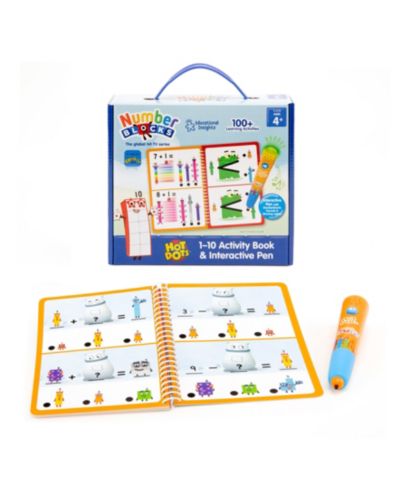 Интерактивная книга Educational Insights Hot Dots 1-10 Numberblocks с ручкой