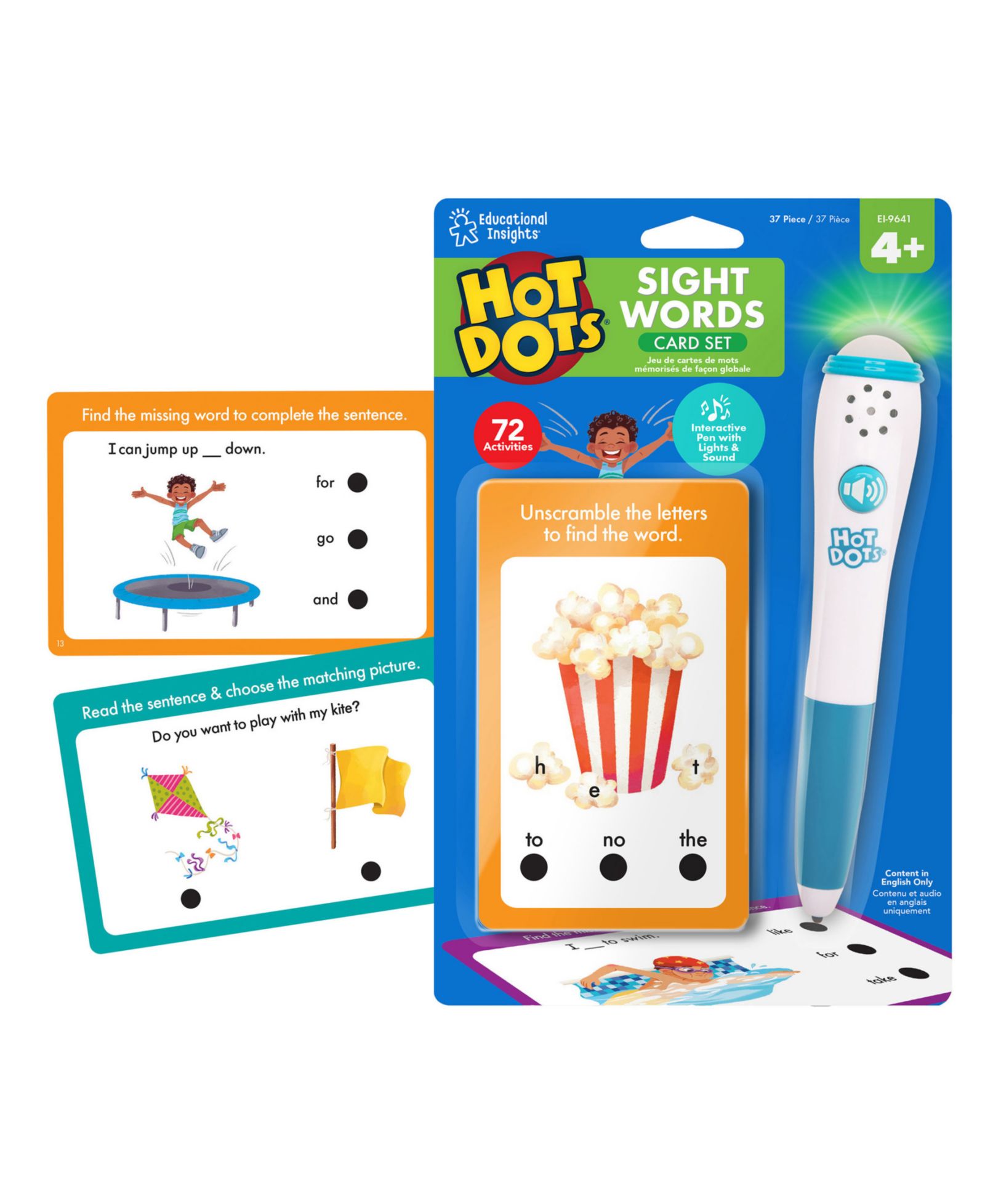 Educational Insights набор карточек Hot Dots Sight Word