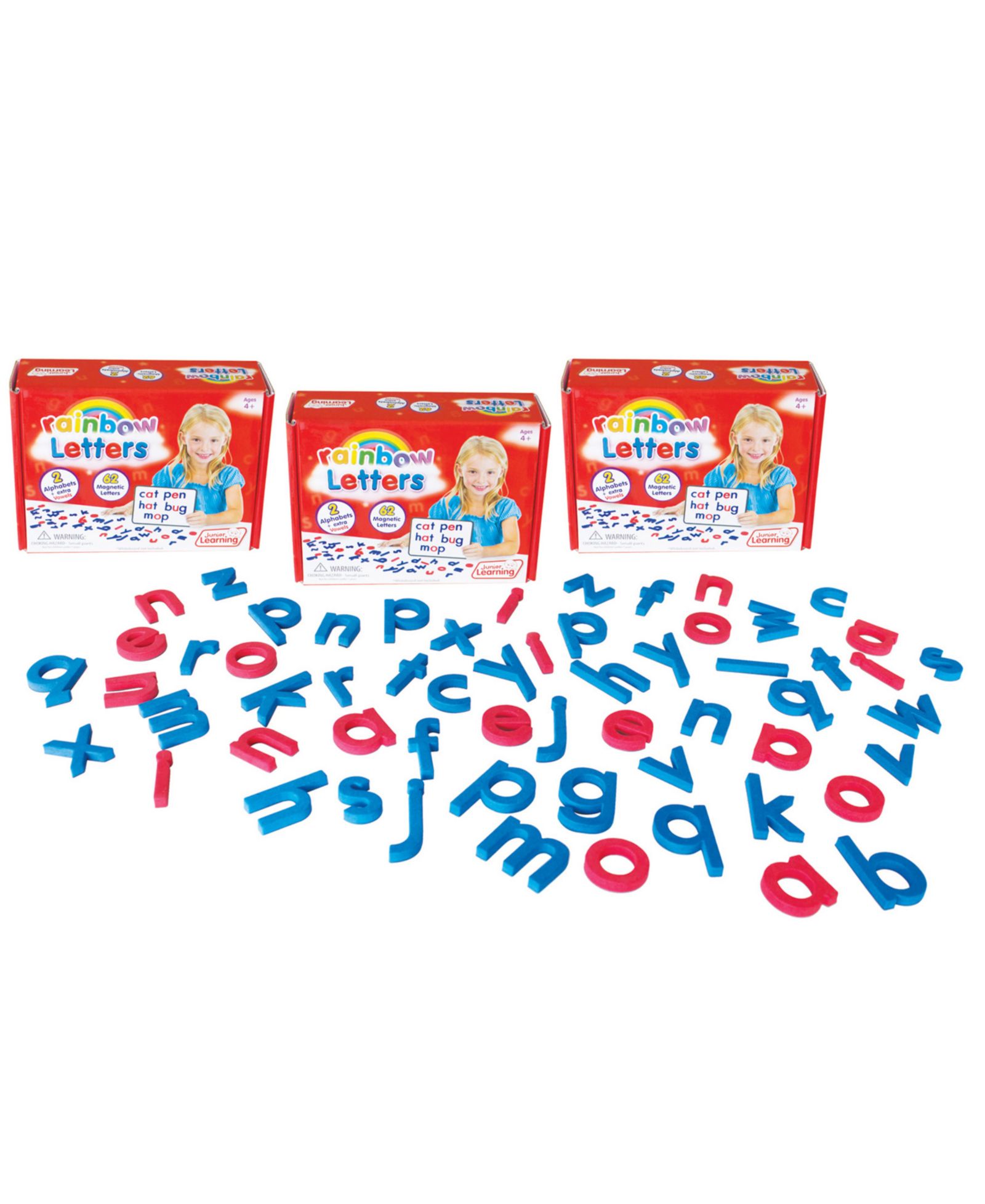 Магнитные буквы Junior Learning Magnetic Rainbow Letters, Pack of 3