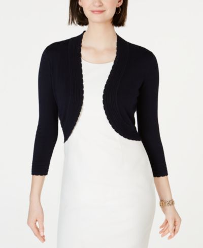 Jessica Howard Open-Front Cropped Cardigan