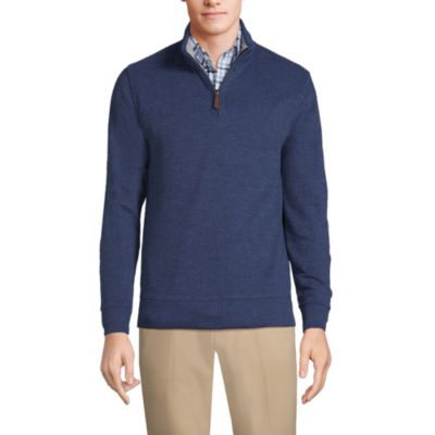 Мужской джемпер Lands' End Bedford Rib Quarter Zip