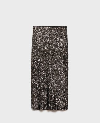 MANGO Женская миди-юбка Mango Sequin