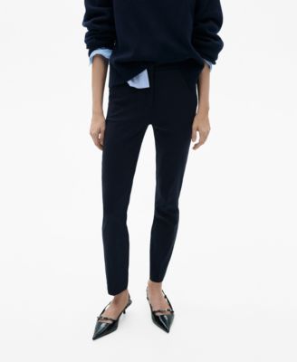 Женские узкие брюки Mango Crop Skinny Pants