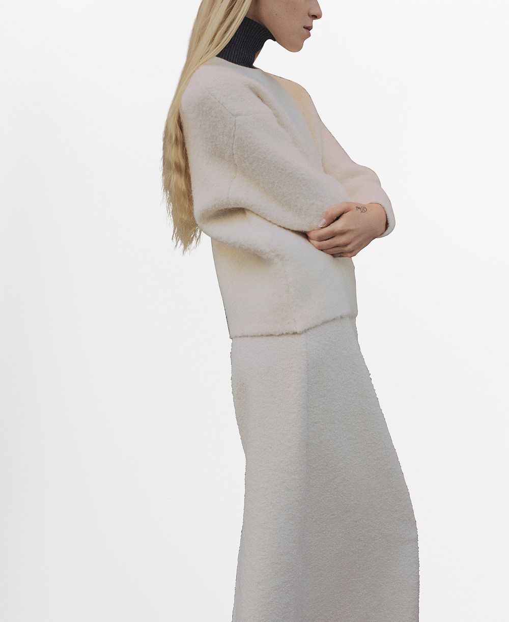 Mango Women's Save Finish Round Neck Sweater