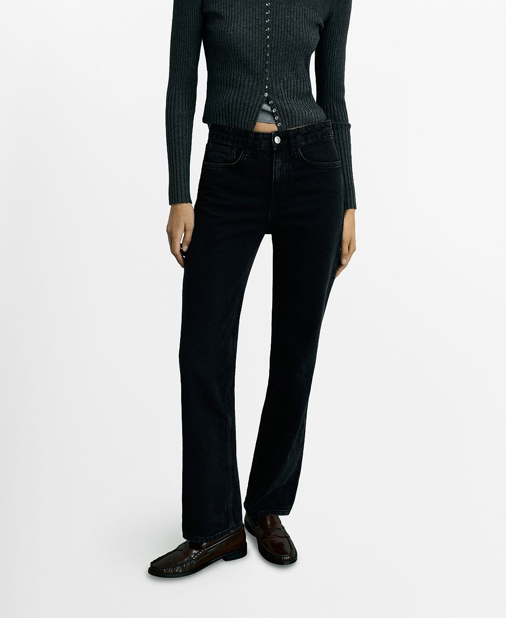 Джинсы Mango Women's Matilda Medium-Rise Straight-Fit