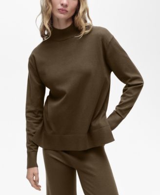 Mango Women's Perkins Neck Knitted Sweater