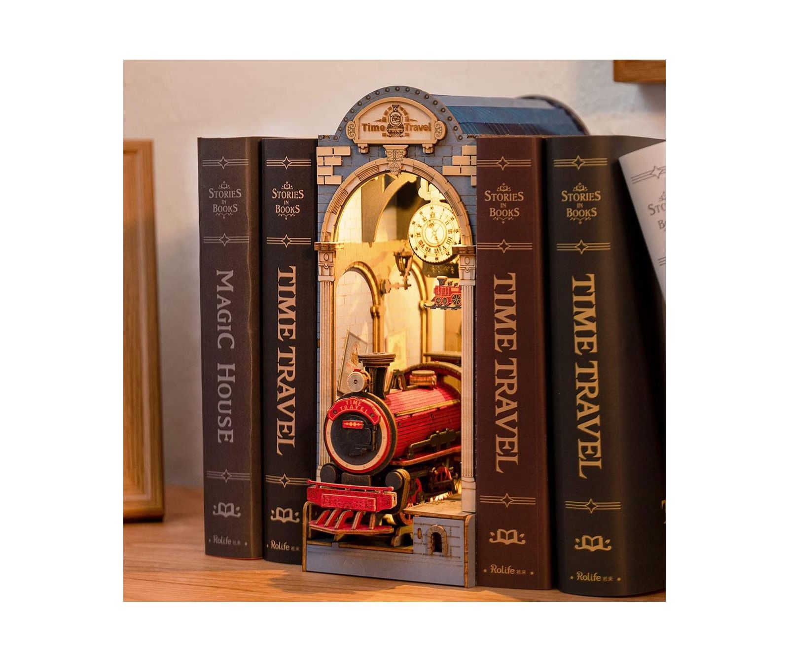 Набор для создания 3D-диорамы Flash Popup DIY Book Nook Time Travel, 246 шт