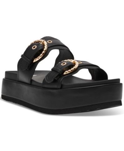 DV Dolce Vita Women's Serpent Double Band Footbed Platform Sandals