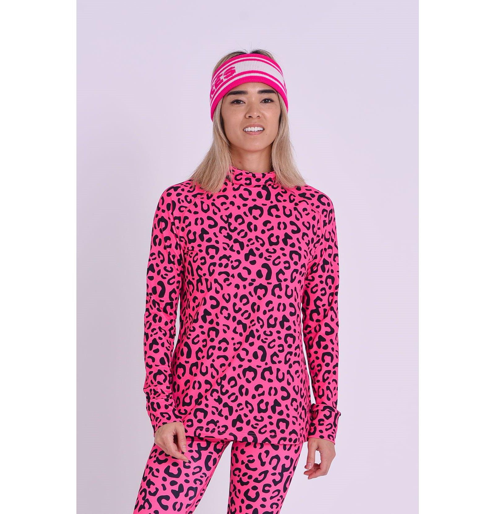 Топ OOSC Women's Baselayer - Hotel California Pink Leopard