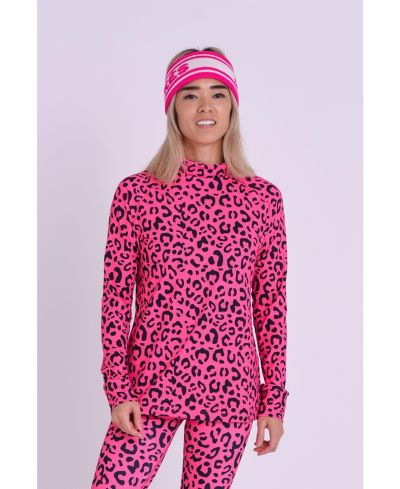 Топ OOSC Women's Baselayer - Hotel California Pink Leopard