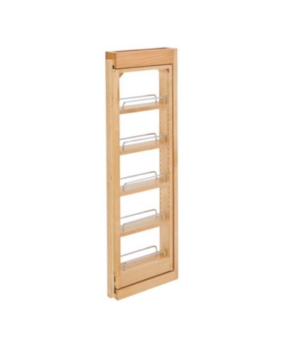 Rev-A-Shelf Pullout Wall Filler Cabinet Wooden Organizer, 36" Hgt, 432-WF36-3C