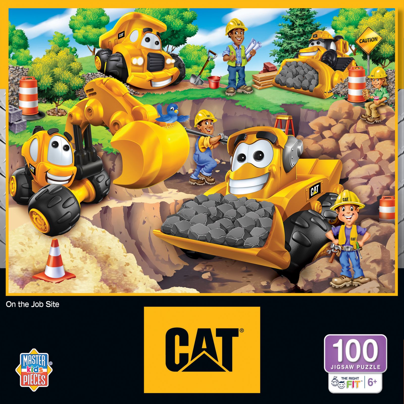 Пазл MasterPieces CAT - On the Job Site 100 piece для детей
