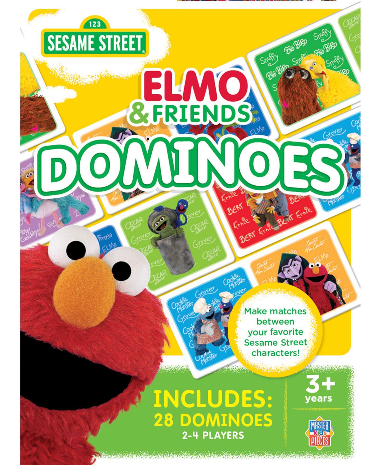 Настольная игра MasterPieces Sesame Street - Elmo & Friends Dominoes для детей