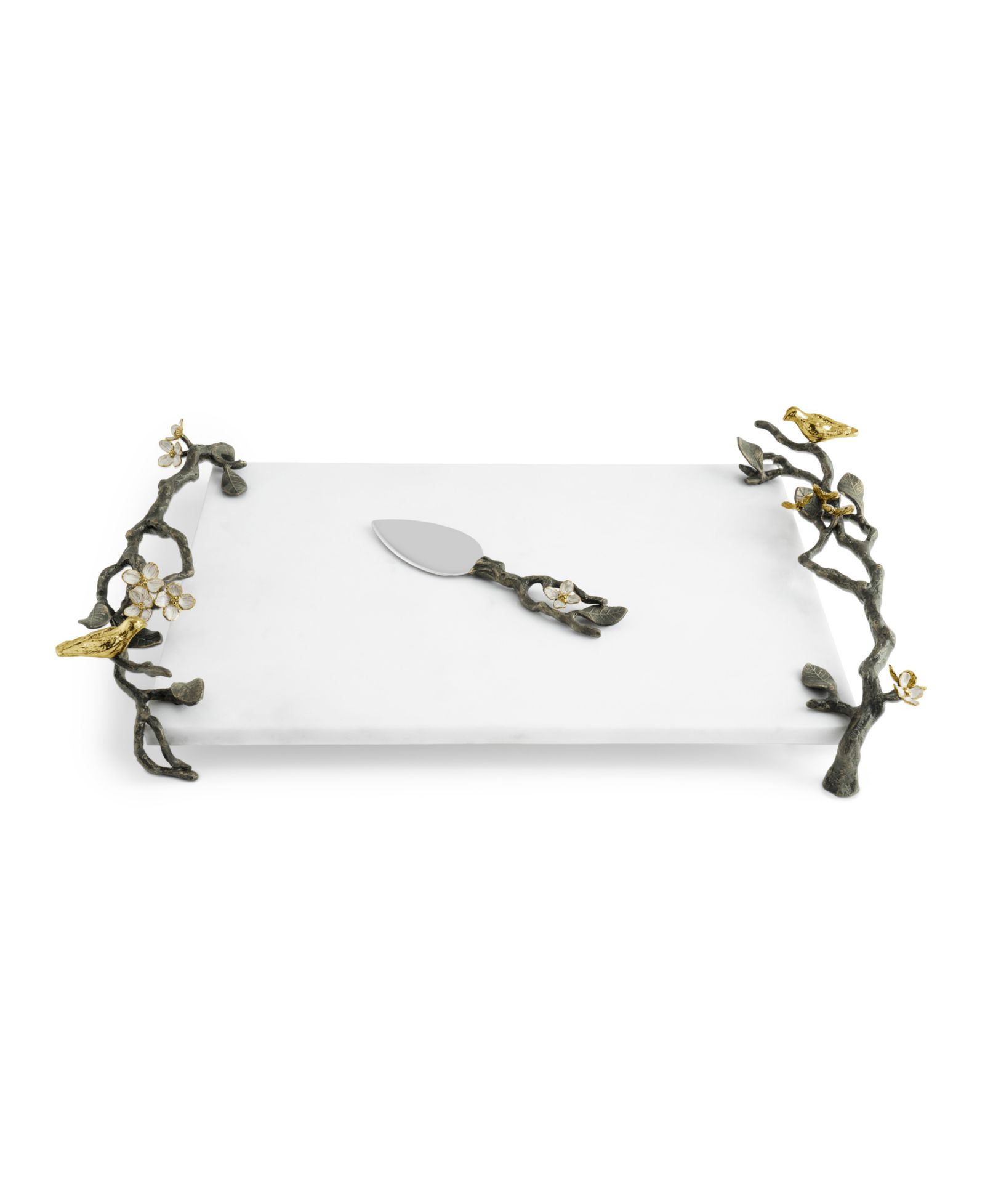 Michael Aram Lovebirds Cheese Board with Knife