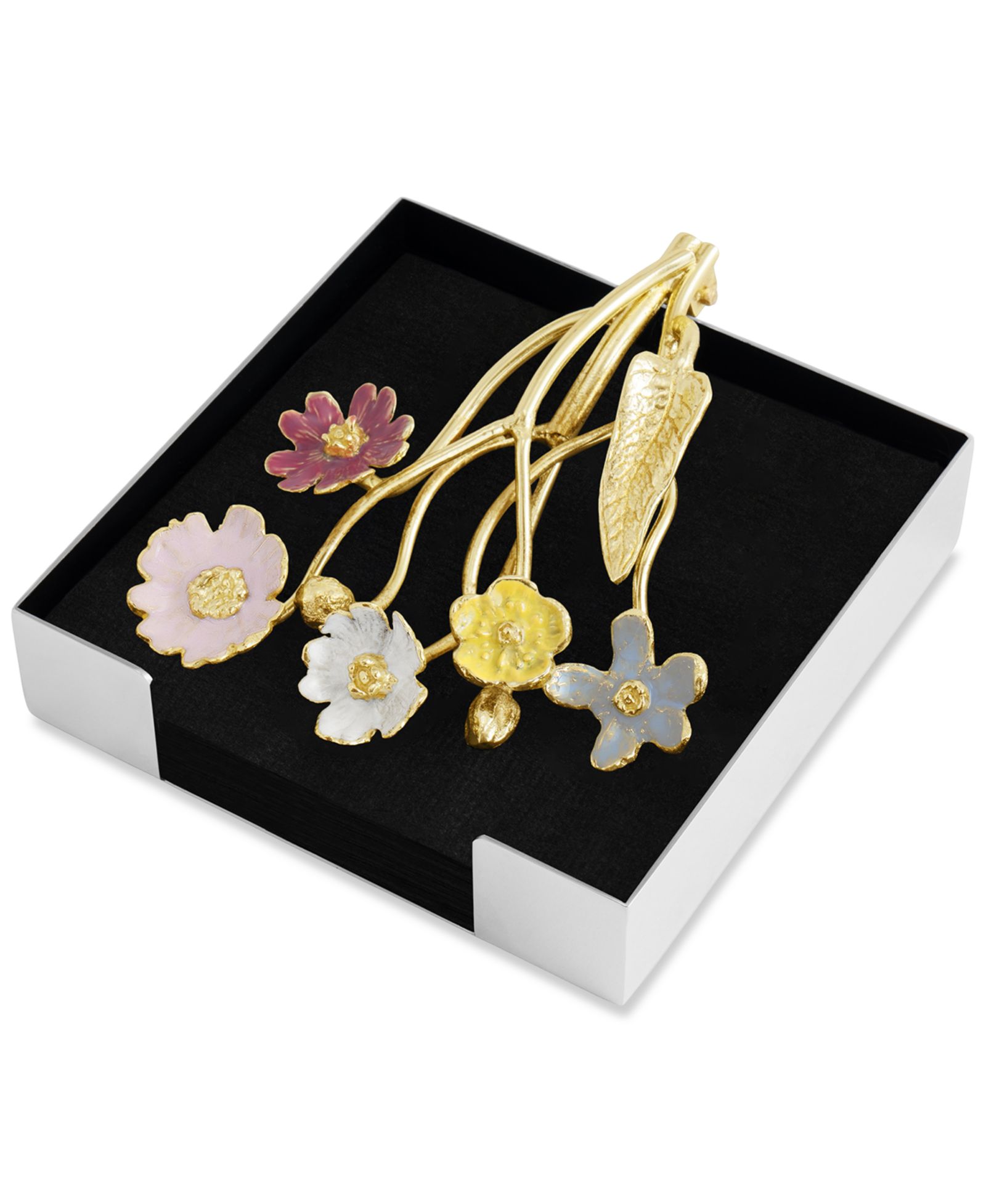 Michael Aram Wildflowers Cocktail Napkin Holder