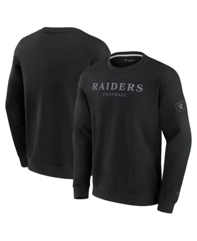 Мужская и женская толстовка Fanatics Black Las Vegas Raiders Elements Unlimited Fleece Pullover