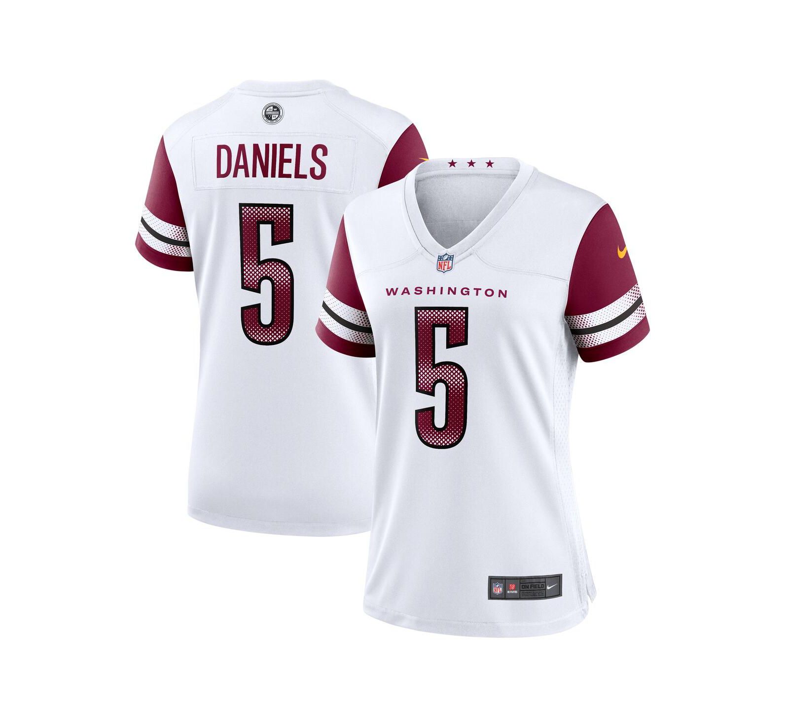 Nike Women's Jayden Daniels White Washington Commanders Game Jersey