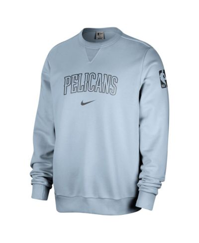 Nike Мужская светло-голубая флисовая толстовка New Orleans Pelicans Courtside Standard Issue