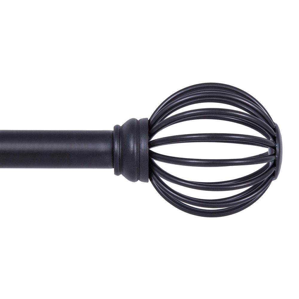 Kenney Jax Decorative 5/8" Curtain Rod for Stylish Window Treatments