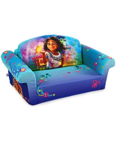Marshmallow Furniture Kids 2-in-1 Flip Open Foam Compressed Sofa Bed, Encanto