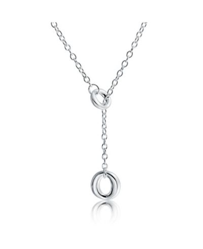 Bling Jewelry геометрическая подвеска-кулон Lariat из стерлингового серебра