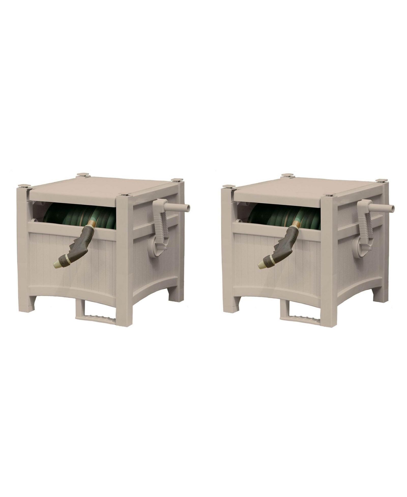 Suncast садовая катушка для шланга 100 Ft Capacity Resin 5/8" Hideaway (2 Pack)