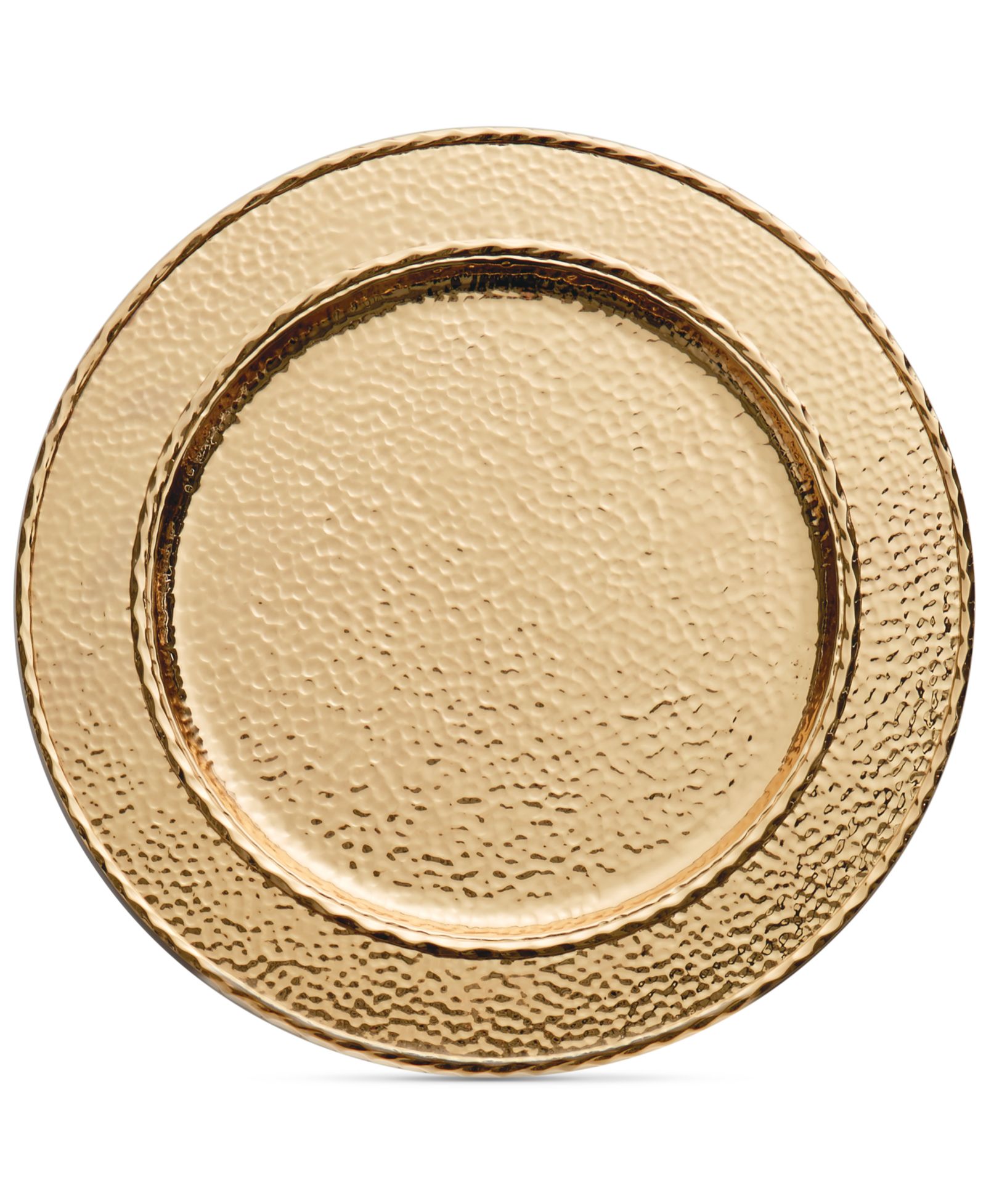 Michael Aram Hammertone Gold-Tone Charger/Platter