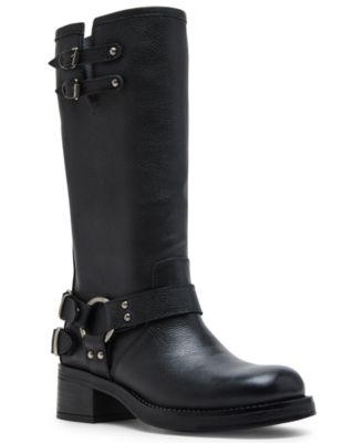 Steve Madden Women's Astor Buckled Moto Boots