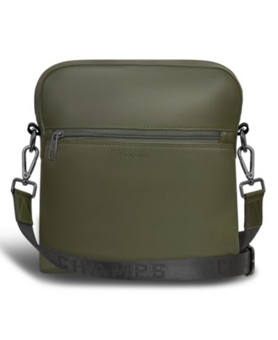 CHAMPS Onyx Leather Crossbody Bag