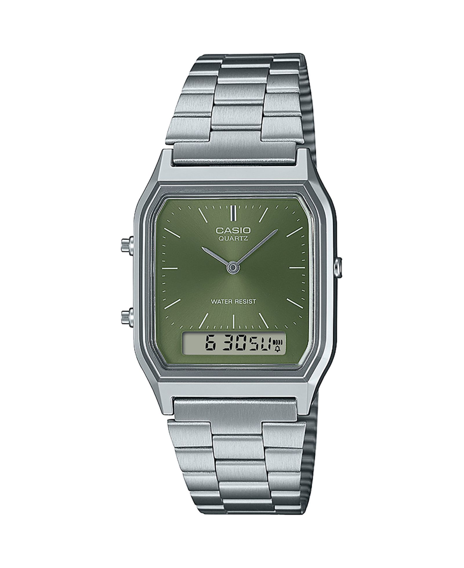Casio Унисекс часы из стали серебристого цвета, 29.8mm