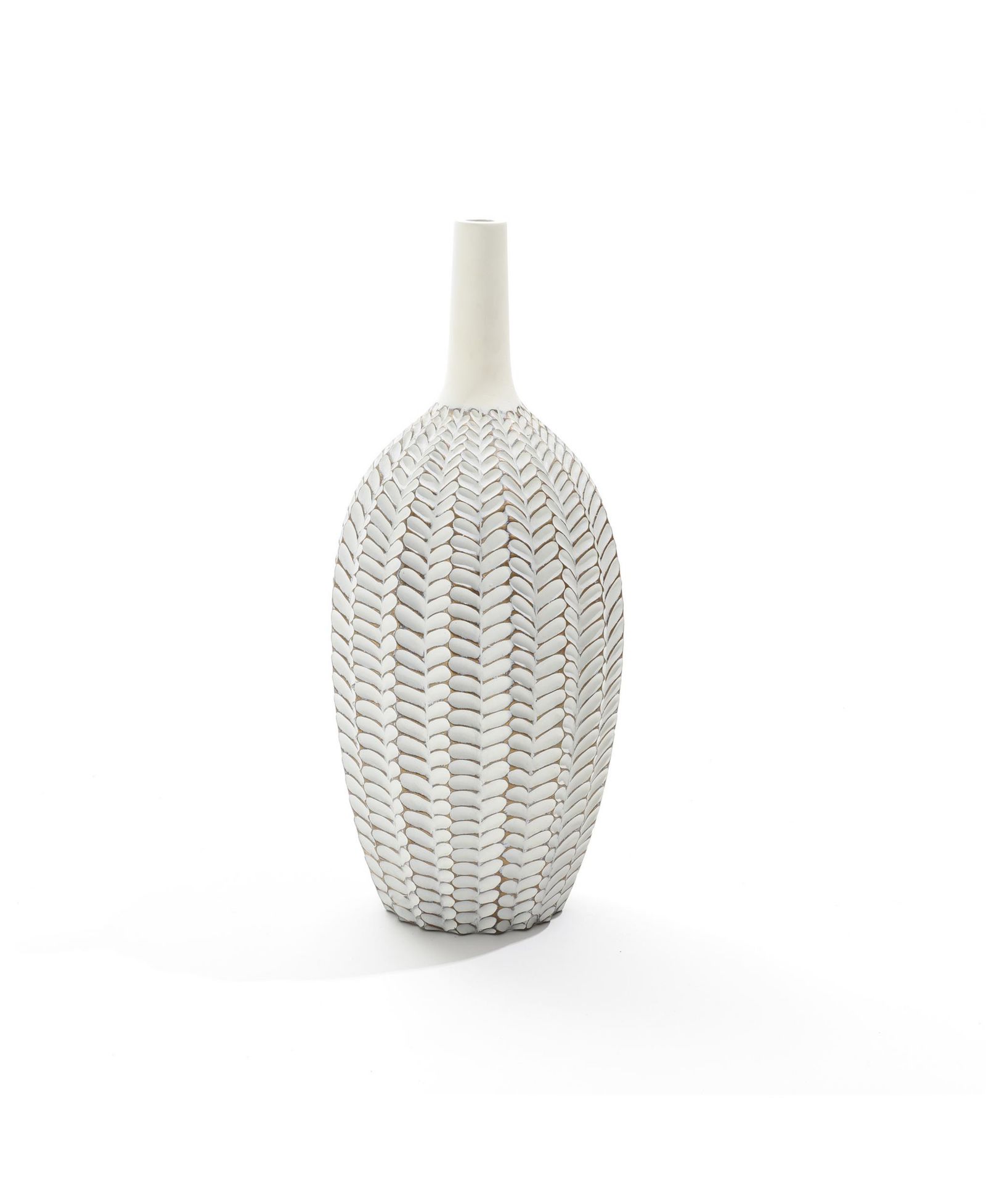 Декоративная ваза-труба LuxenHome Modern Geometric Pattern Polyresin 23.5-Inch Tall