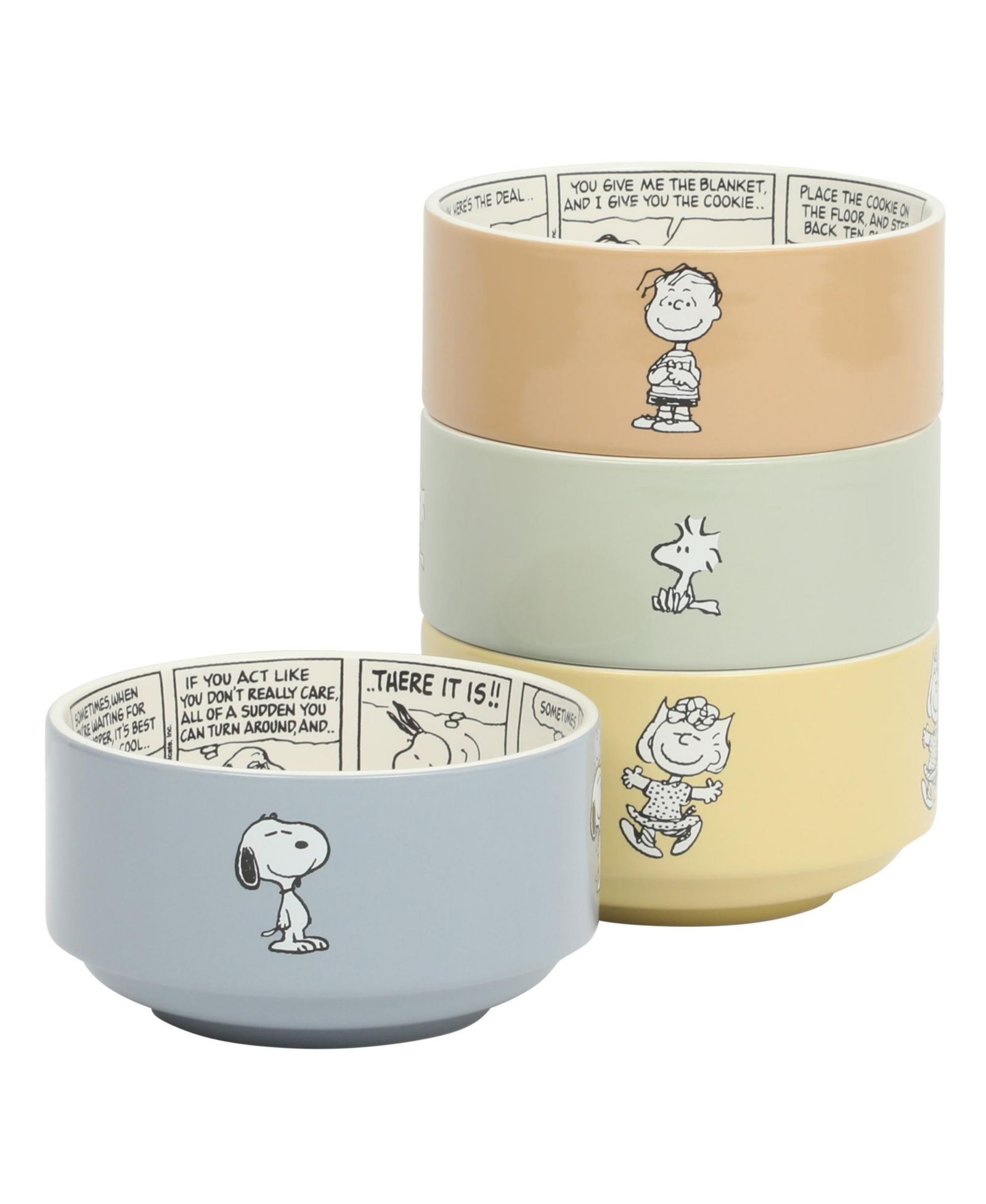 Набор керамических мисок Peanuts Snoopy Bonbon Bites, 4 предмета