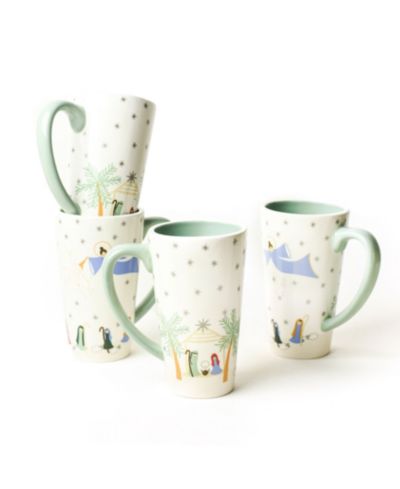 Coton Colors Высокая кружка O Holy Night, набор из 4 шт