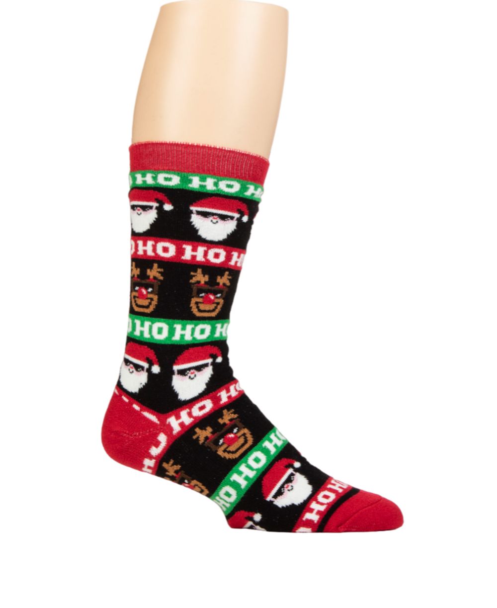 Heat Holders Men’s Ultra Lite Eddie Festive Santa Crew Sock