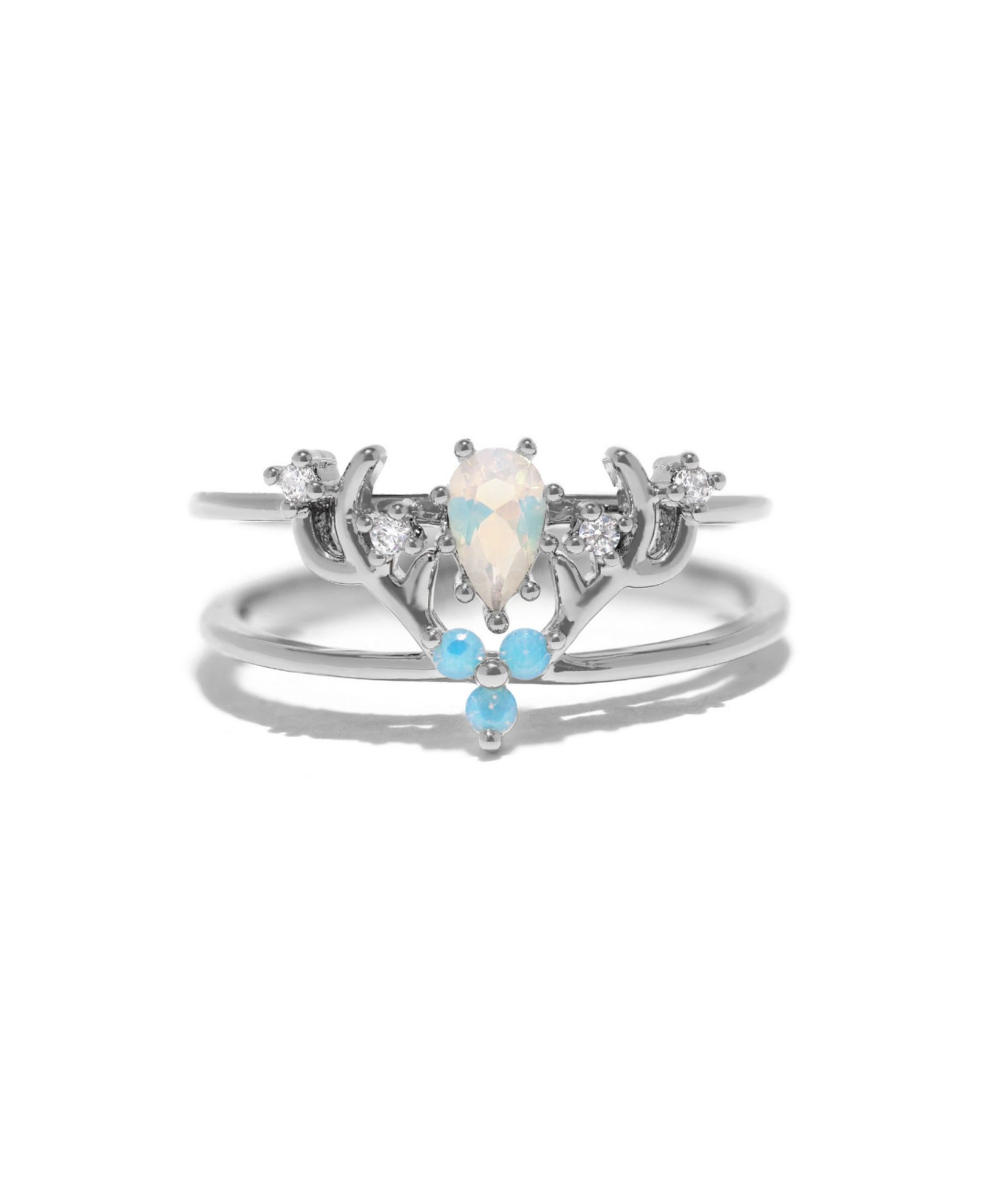 Girls Crew Harry Potter Patronus Crystal Ring Set