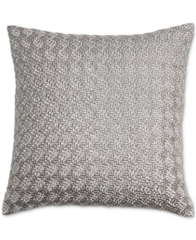 Hotel Collection Textured Embroidery Decorative Pillow, 20" x 20", Macy's Exclusive