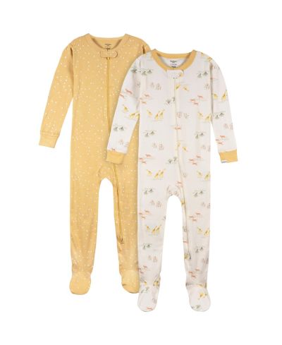Детский комбинезон Gerber Baby Boys Snug Fit Footed Sleep & Play, 2-Pack, Safari