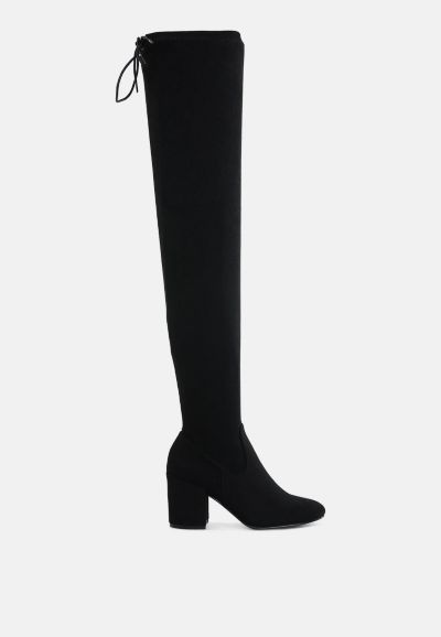 Женские сапоги London Rag Womens Liama Minimal Drawstring Detail Knee-High