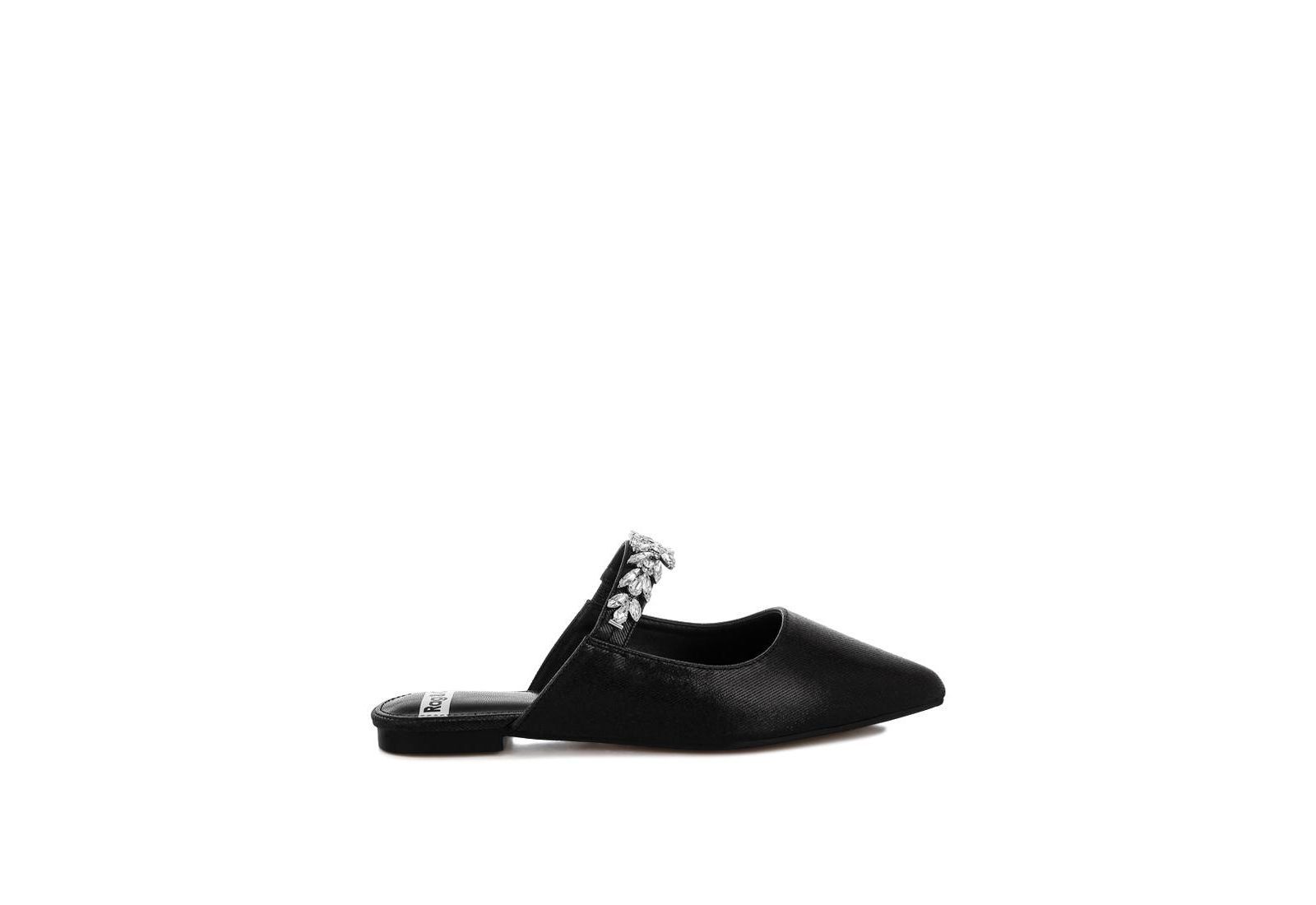 Magnum Diamante Strap Glitter Mules
