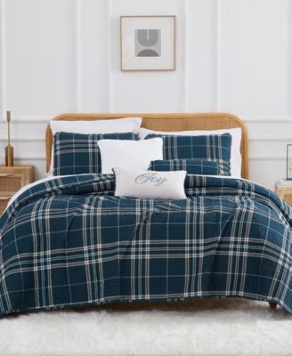 Southshore Fine Linens Vilano Plaid 6-Pc. Quilt Set, Full/Queen