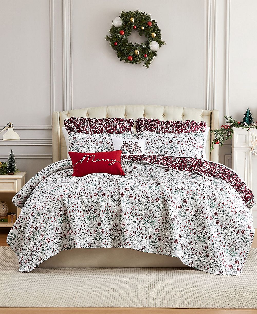 Southshore Fine Linens Holiday Harmony 7-Pc. Quilt Set, Full/Queen