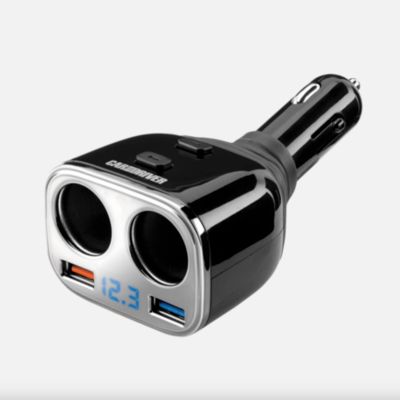 Автомобильная зарядная станция Car And Driver Connect 4 с 4 портами Quick Charge 3.0