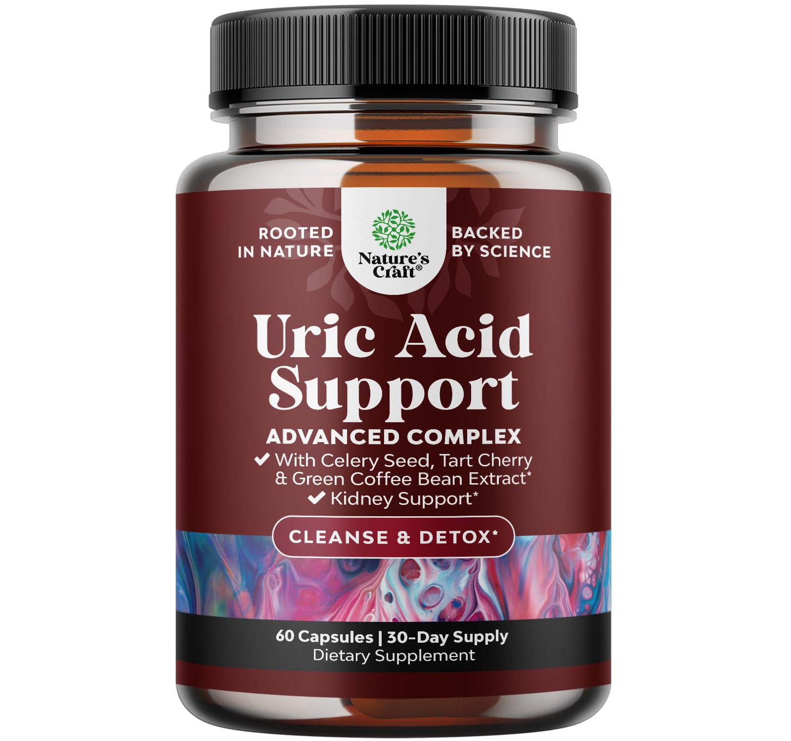 Uric Acid Supplement, Nature's Craft, 60ct