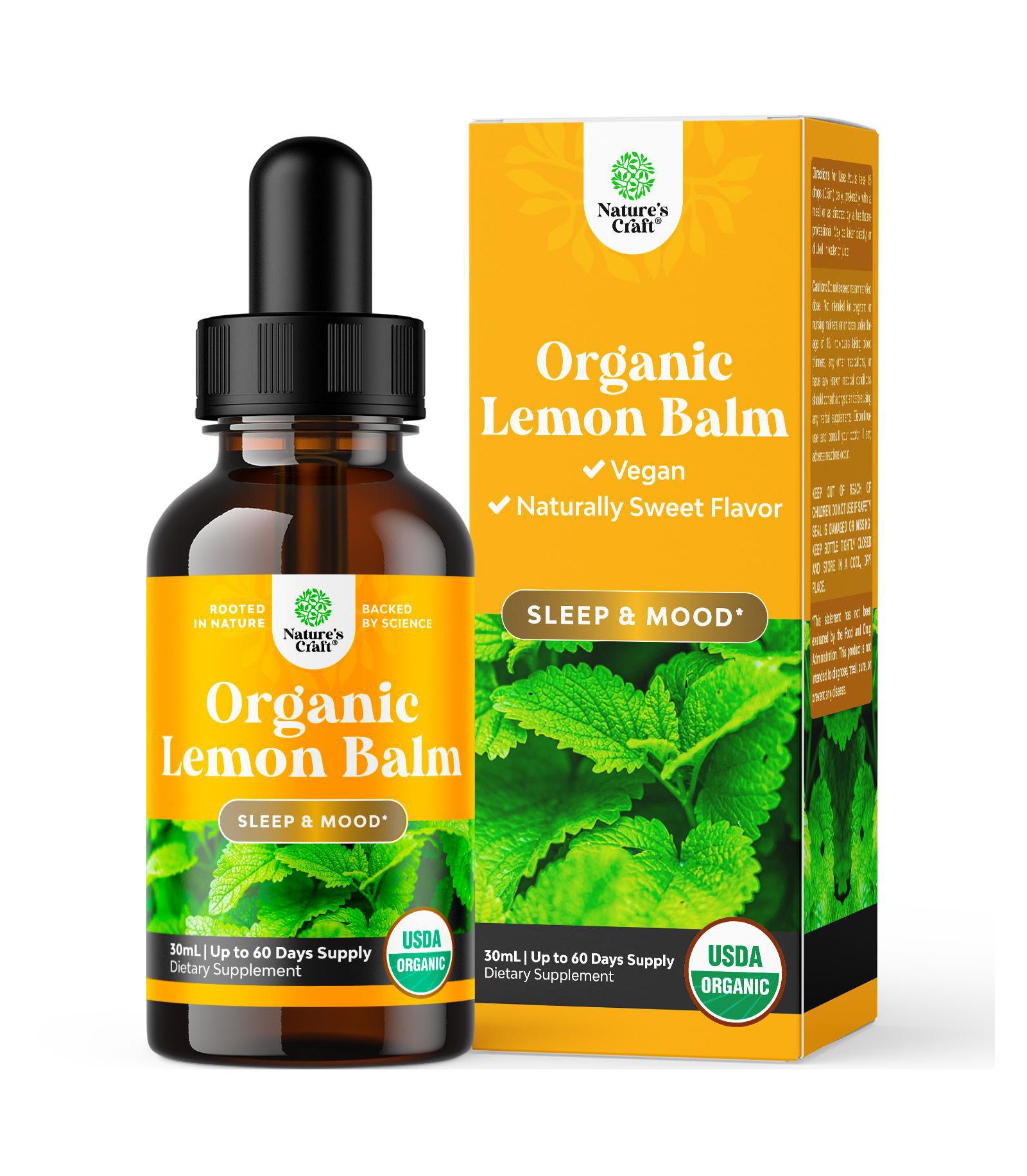 Настойка Nature's Craft Organic Lemon Balm 30mL